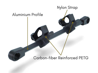 MountLoop - Qeridoo Kidgoo 2 Bike Rack with Nylon Straps | Children's Bicycle and Scooter Holder | Carbon Fiber Reinforced | Bike Trailer