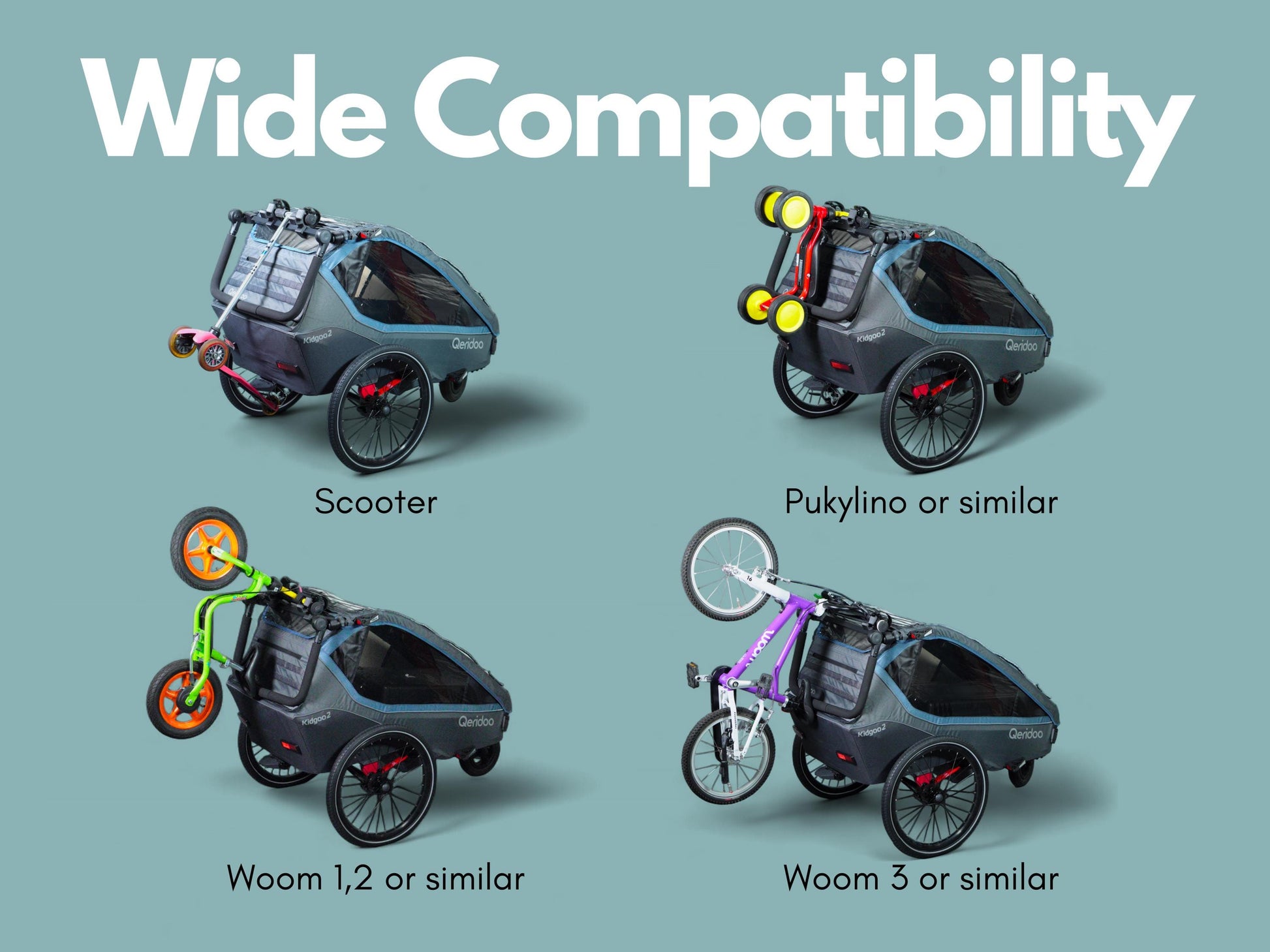 fahrradträger für kinderfahrrad Qeridoo Kidgoo 2 Fahrradträger mit Nylongurte – MountLoop