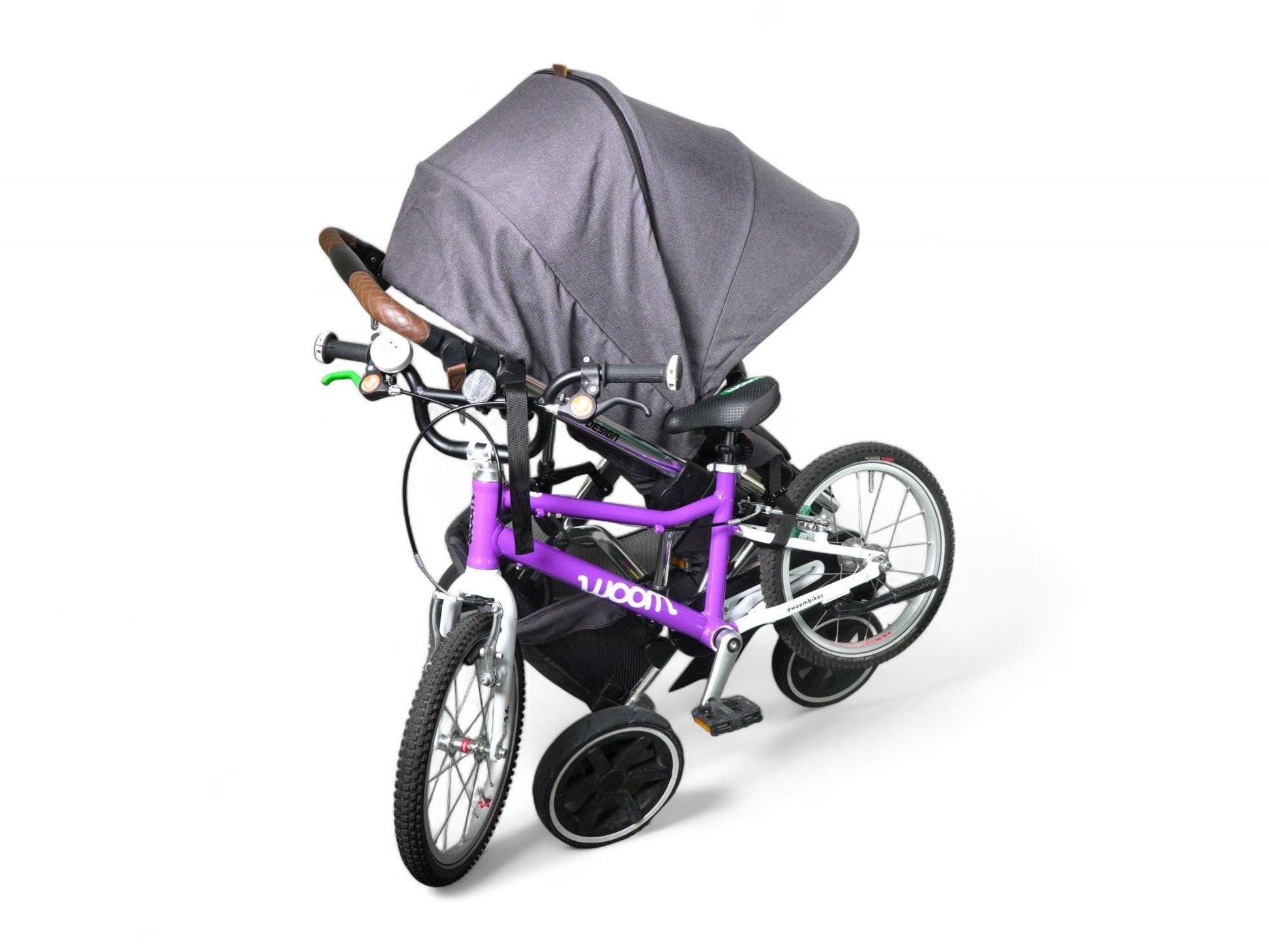 MountLoop - Bike Holder for ABC Design Stroller | Children's Bicycle, Balance Bike and Scooter Holder | Carbon Fiber Reinforced