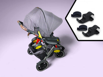 MountLoop - Balance Bike Rack for ABC Design Stroller with Nylon Straps | Children's Bicycle and Scooter Holder | Carbon Fiber Reinforced