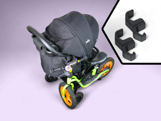 MountLoop - Bike Holder for Joie Litetrax Stroller | Children's Bicycle, Balance Bike and Scooter Holder | Carbon Fiber Reinforced