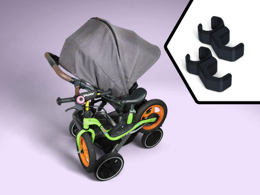 MountLoop - Bike Holder for ABC Design Stroller | Children's Bicycle, Balance Bike and Scooter Holder | Carbon Fiber Reinforced