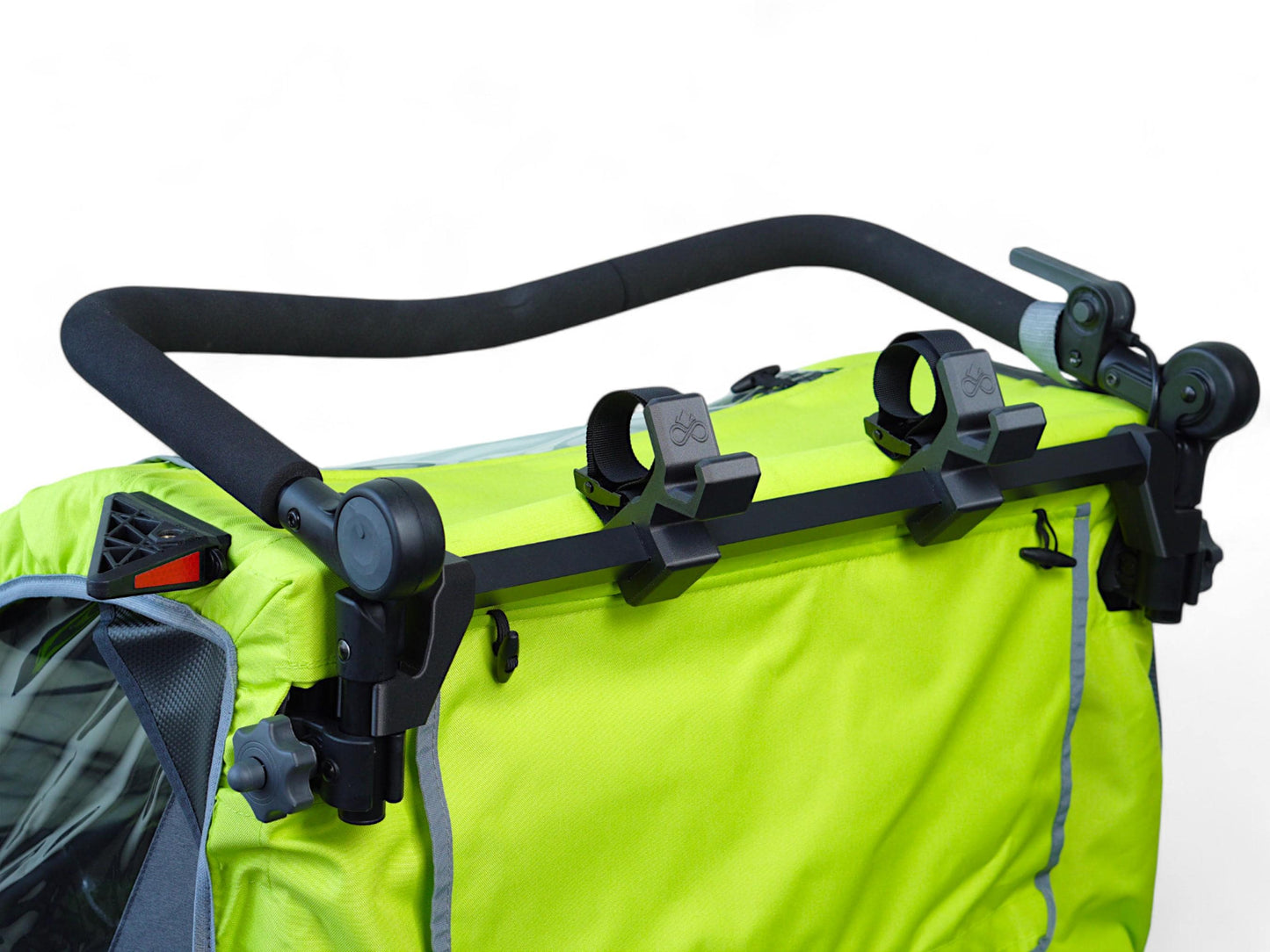 MountLoop - Qeridoo Sportrex 2 and QUPA 2 Bike Rack with Nylon Straps | Children's Bicycle and Scooter Holder | Carbon Fiber Reinforced