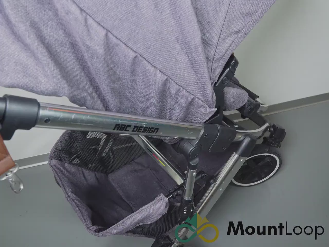 MountLoop - Bike Holder for ABC Design Stroller | Children's Bicycle, Balance Bike and Scooter Holder | Carbon Fiber Reinforced